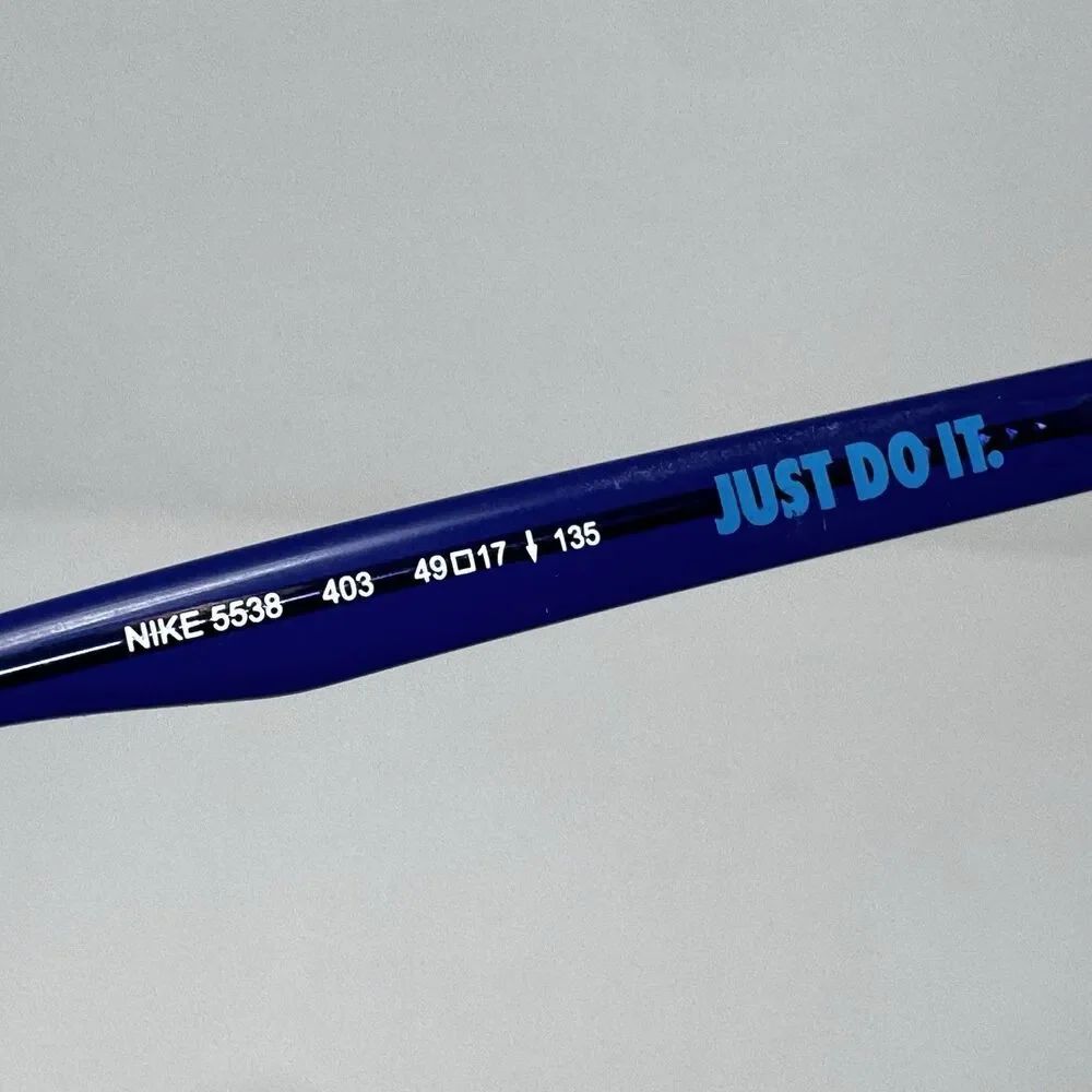 Nike 5538 403 Black Blue Eyeglass Frames 49-17-135